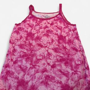 Y2K Faded Glory pink tie-dye tank top
